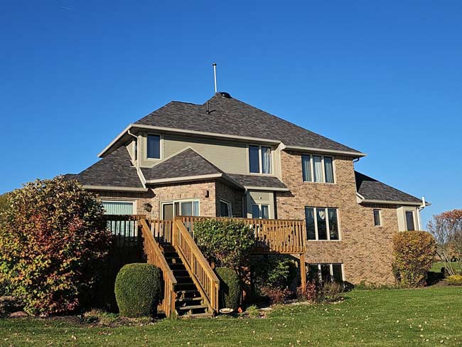 roof installation after