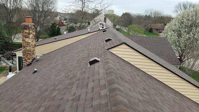 roof installation after